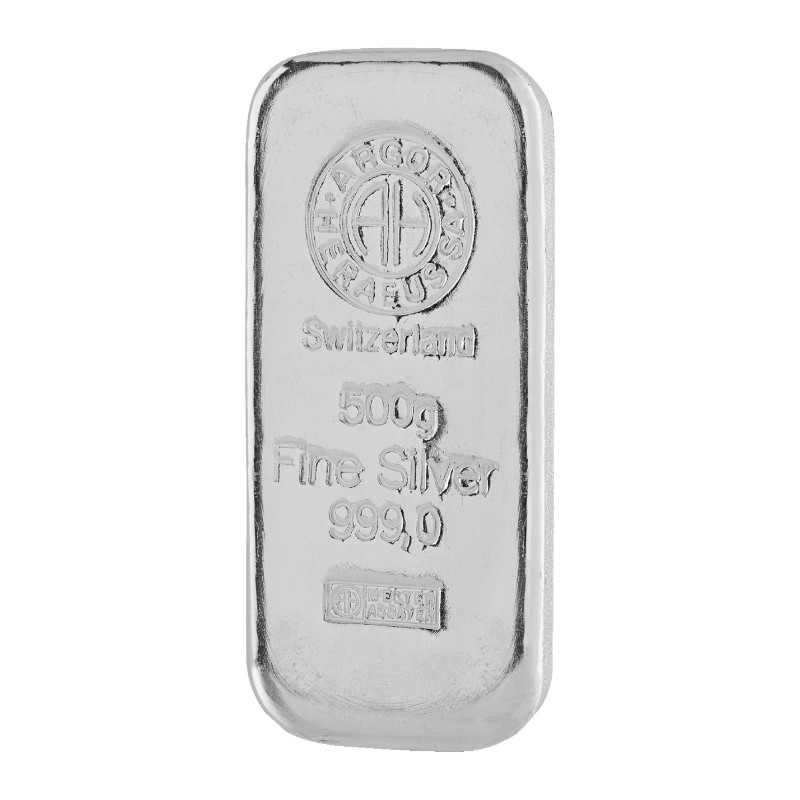 AG argor-heraeus 500g(999,0) Silver Bar
