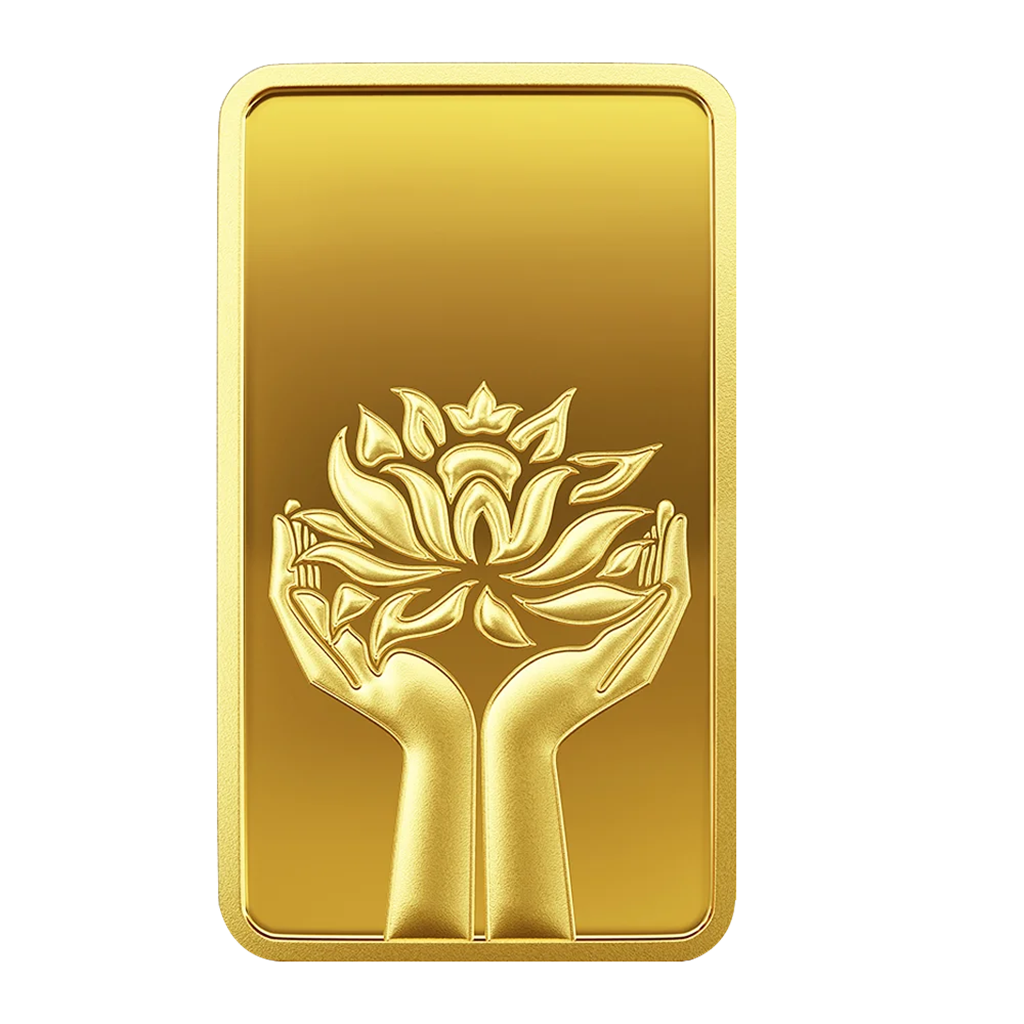 AG Pamp 50g(999.9) Lotus Gold Bar