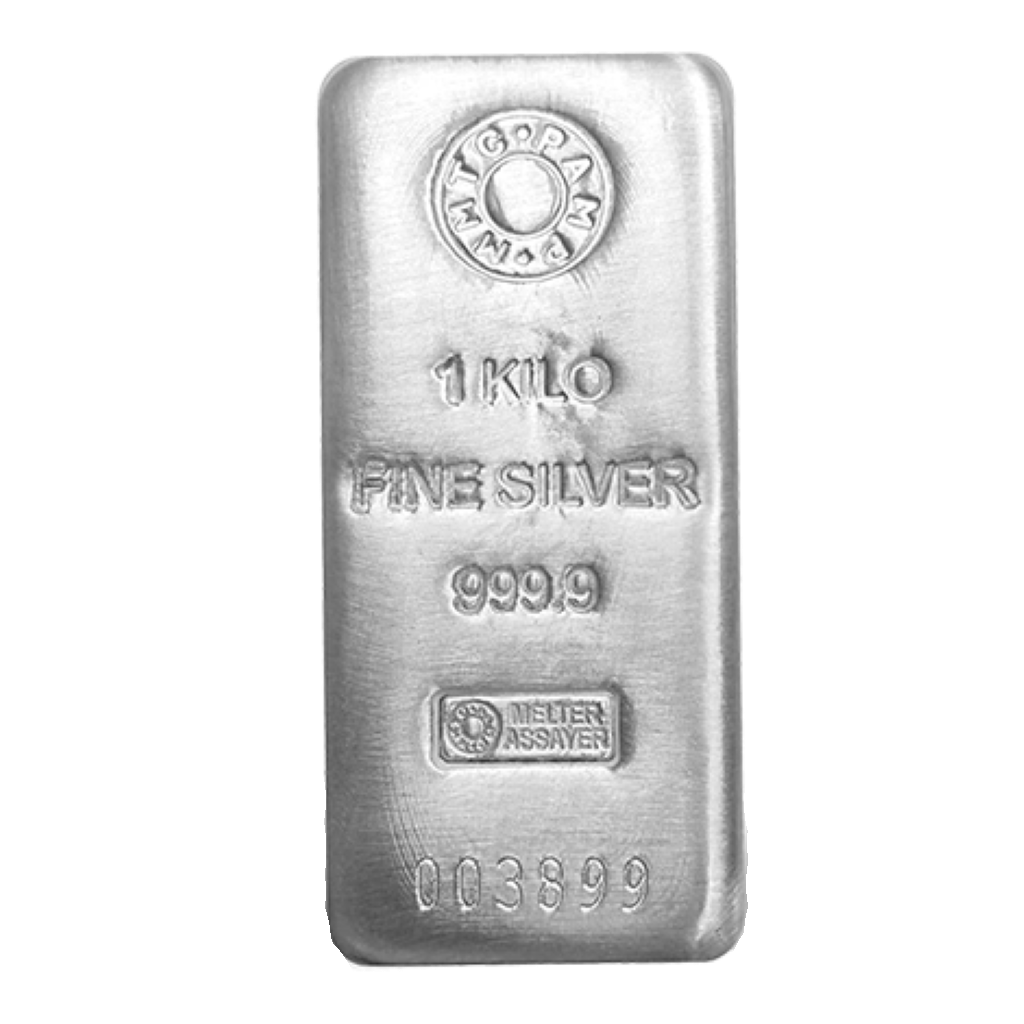 AG Pamp 1KG (999.9) Casted Silver Bar