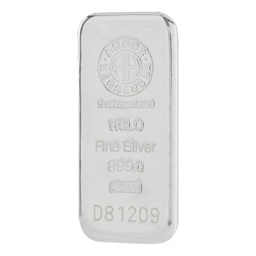 AG argor-heraeus 1 kg(999,0) Silver Bar