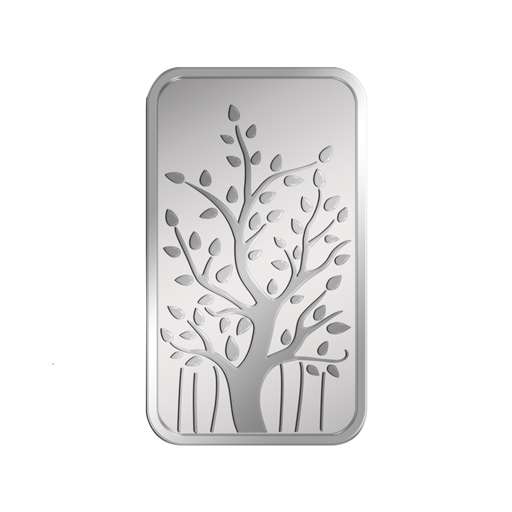 AG Pamp 50g(999.9) Casted Silver Bar (banyan Tree)